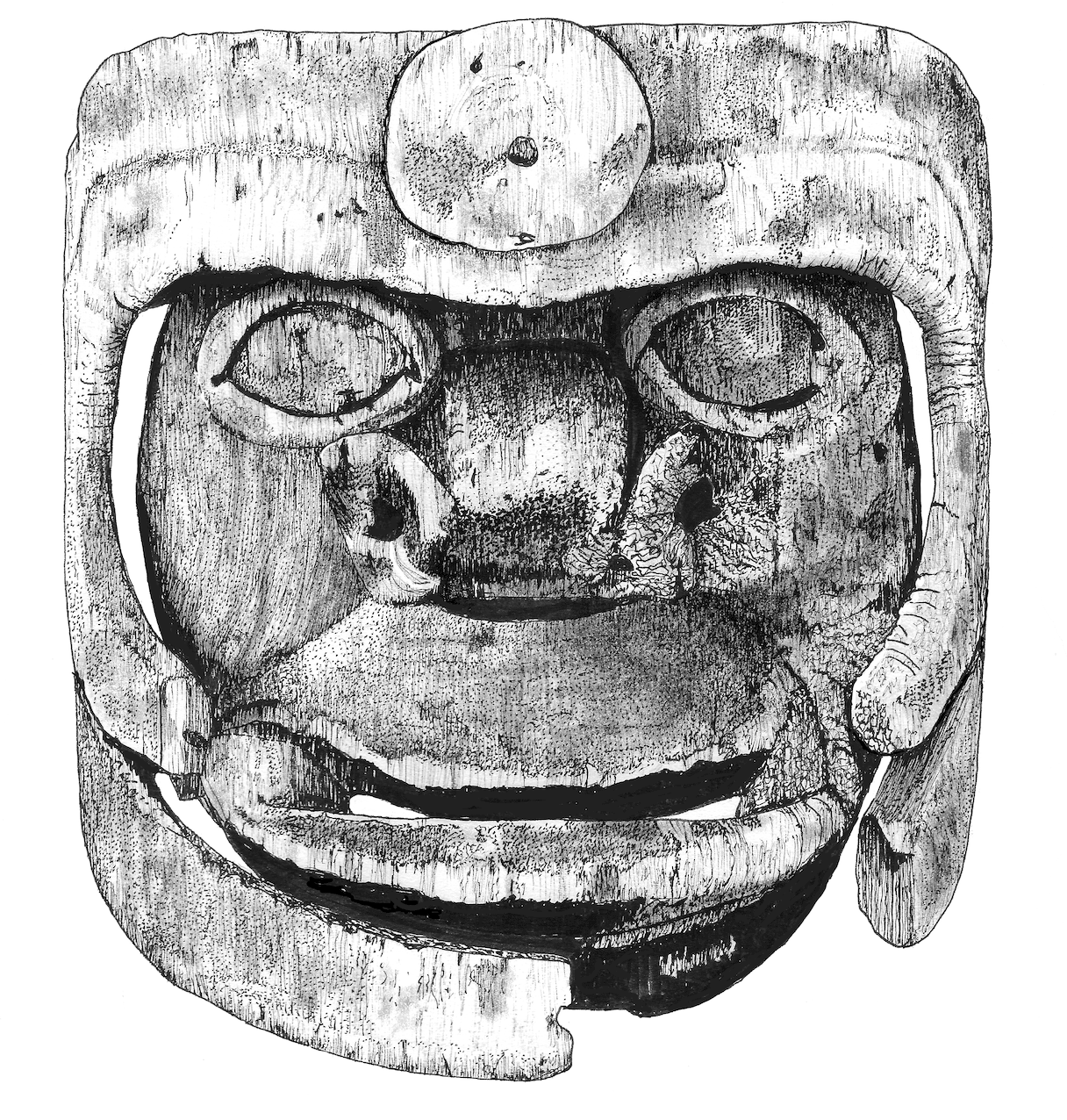 Wooden Aleut masks were formidable and powerful.