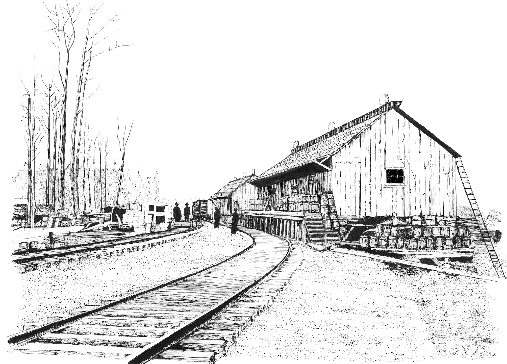 The steamships brought supplies into Seward and sent products to the Lower 48. The railroad moved and stored the goods in warehouses.